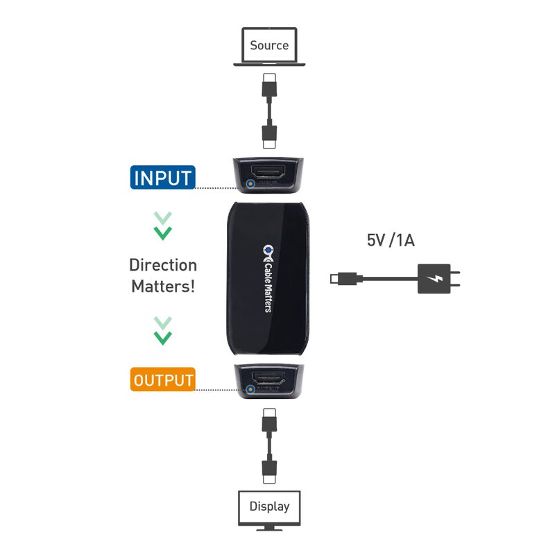 Cable Matters موصل كابل ماترز النشط 8K HDMI 2.1، يدعم حتى 26 قدم (8K@60Hz) / 35 قدم (4K@60Hz)، معزز إشارة HDMI / مكرر مع HDR لجهاز PS5، Xbox Series X/S، سلسلة RTX 30/40، RX 7900، Apple TV - Image 5